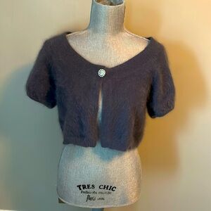 ✨ NEW WITH TAGS✨ VINTAGE y2k express design studio mini shall cardigan